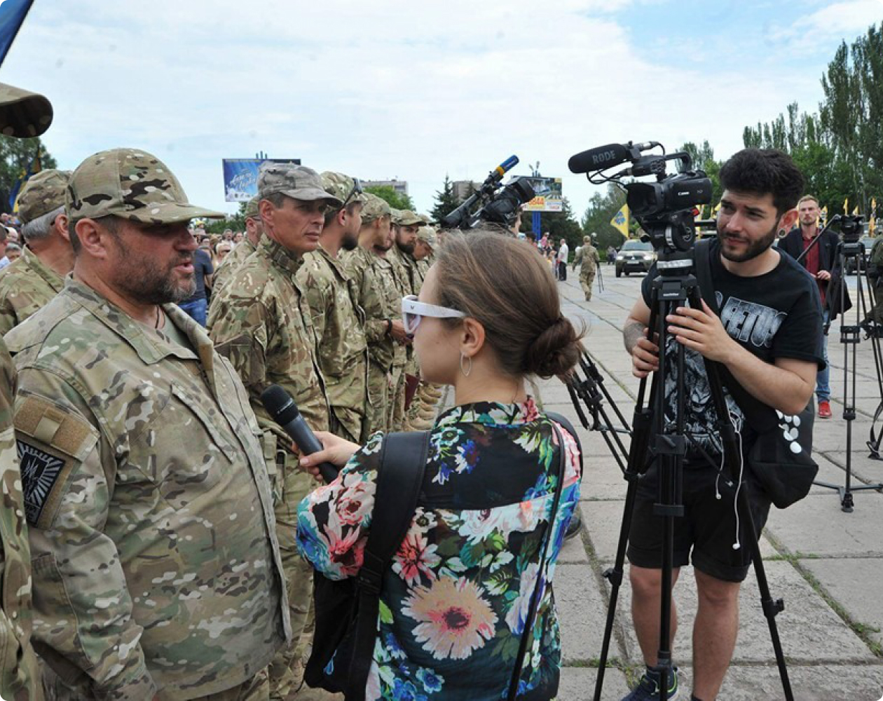 Журналісти на місці події